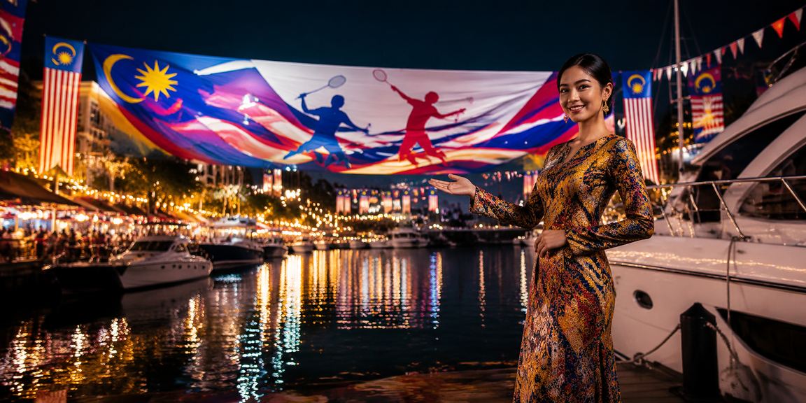 Suasana permainan poker kasino hiburan Malaysia dengan rekaan batik yang menarik
