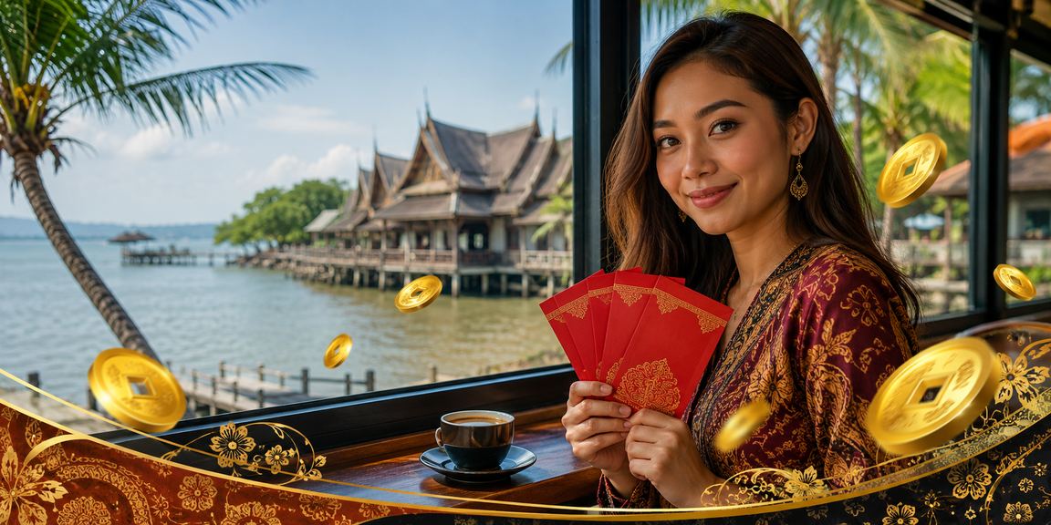 Bonus merah dalam talian Sarawak untuk pemain poker taxi666 dengan rekaan batik